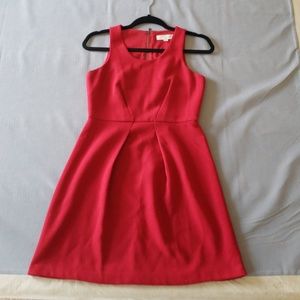 Loft red skater dress